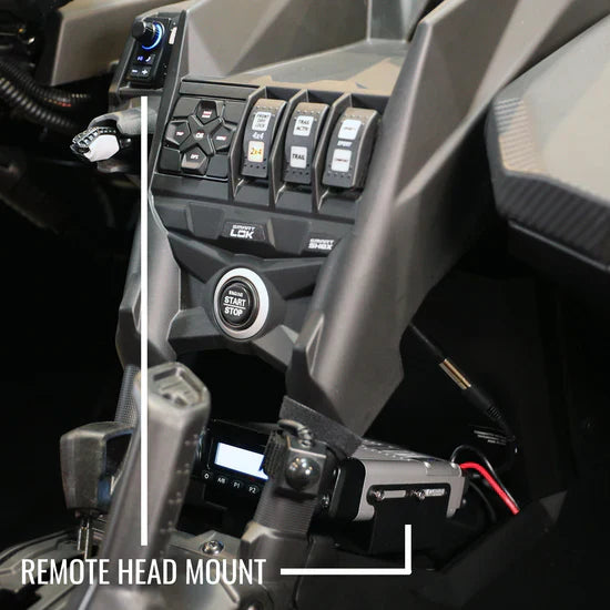 Can-Am Maverick X3 Complete Communication Kit with Intercom and 2-Way Radio w/ (2) FREE Alpha Audio Speakers & Mic Helmet Kit - Topspeed