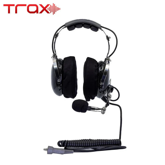 Trax Stereo Headset, OTH, With Cloth Ear Cover, Gel Ear Seal, Each - Topspeed