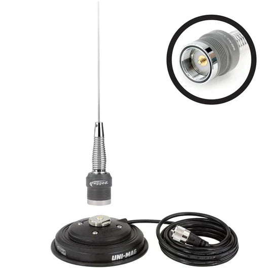 VHF Antenna kit with 1/2 wave NGP Antenna & Magnetic Mount. - Topspeed