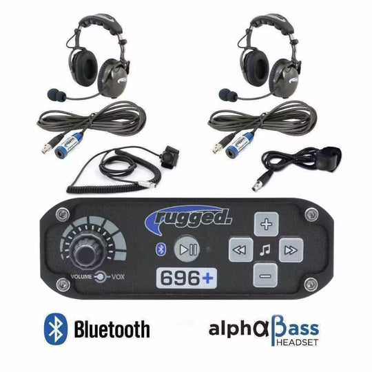 RRP696 2-Place Intercom with AlphaBass Headsets - Topspeed