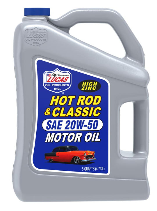 Motor Oil, 20W50, Mineral, 5 Quart