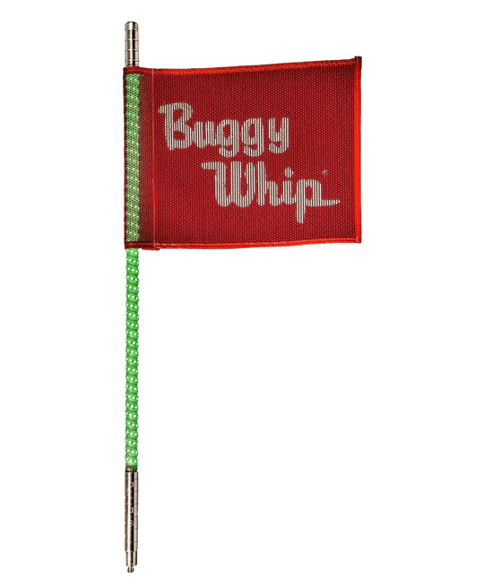 LED Whip w Flag - Threaded Base