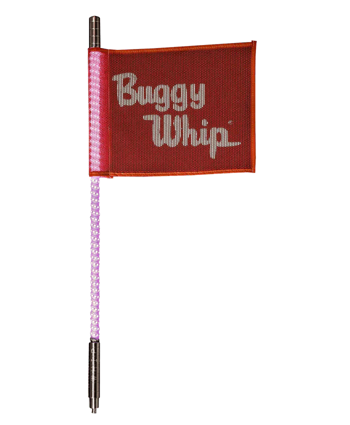 LED Whip w Flag - Threaded Base