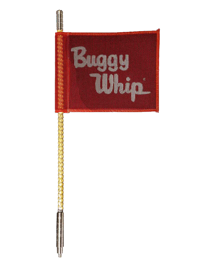 LED Whip w Flag - Threaded Base