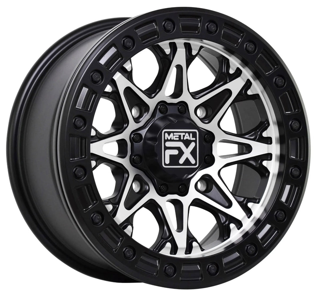 Assassin Beadlock, X70115715646B X701 Offset 132mm Bore Matte Black Machined Face Wheel, Each - Topspeed