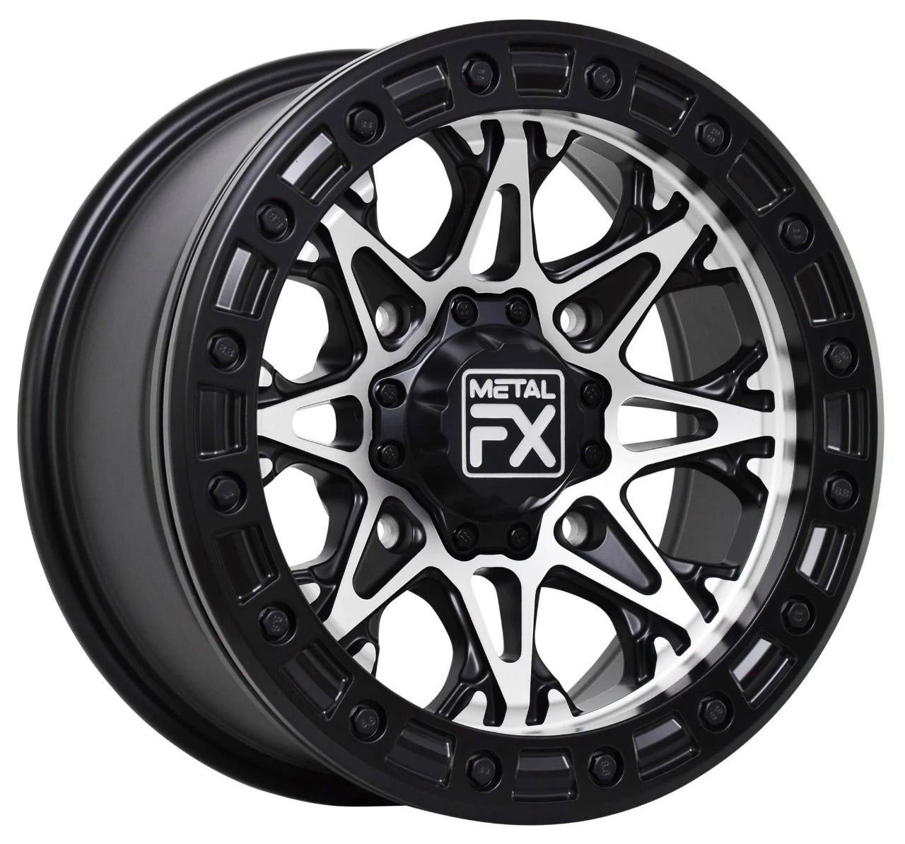 Assassin Beadlock, X70115715646B X701 Offset 132mm Bore Matte Black Machined Face Wheel, Each - Topspeed