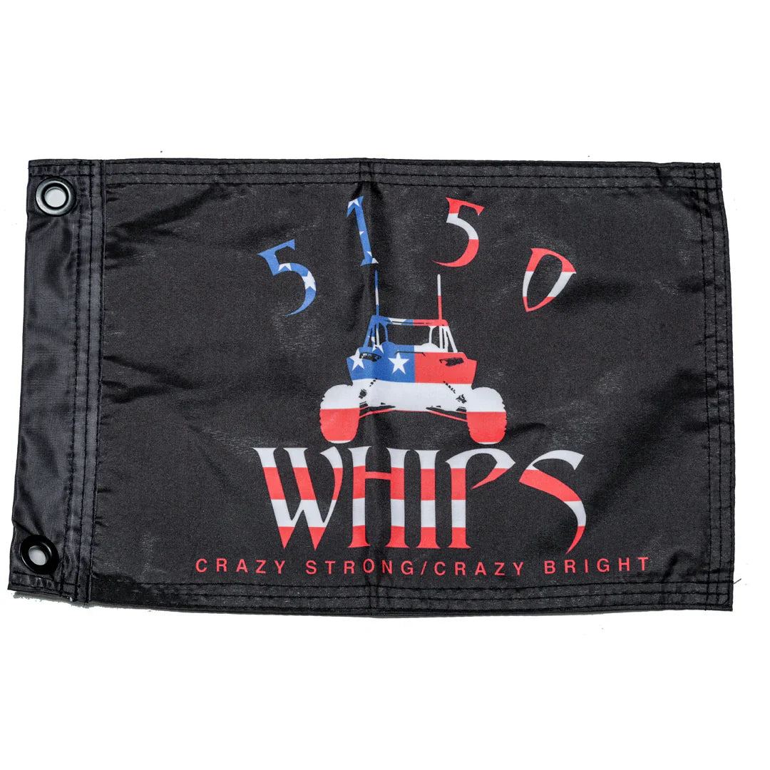 Heavy Duty 5150 Whips Flag (10"X15"), Each - Topspeed