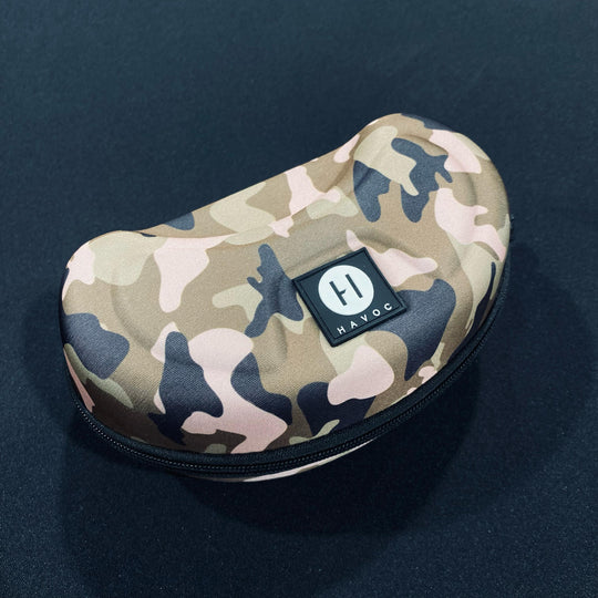 حقيبة نظارات واقية صلبة باللون الوردي من كامو