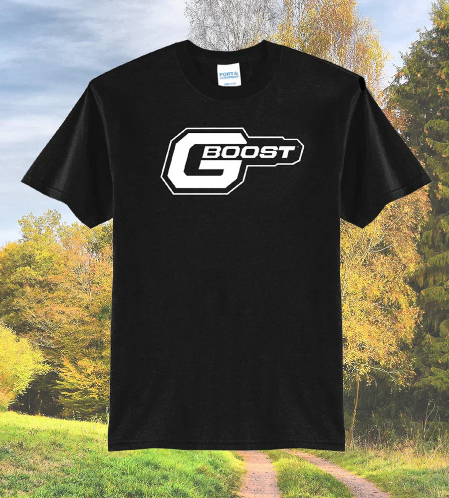 GBOOST T-Shirt – BLACK w/WHITE Logo