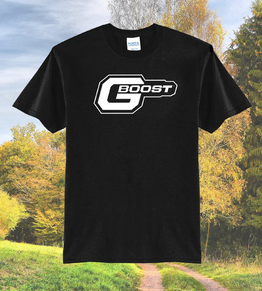 GBOOST T-Shirt – BLACK w/WHITE Logo