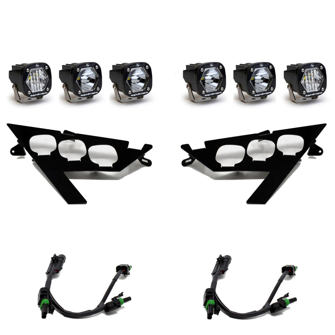 Polaris S1 Triple LED Headlight Kit - Polaris 2020-24 RZR Pro XP; 2024 RZR Pro R/Turbo R - Topspeed