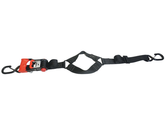 (PRP) (UTV28) Tie-Down Straps, SpeedStrap, Fuel Jug Tie-Down, Ratchet, S-Hook, Retention Clip, 1 in. Width, Black, Each