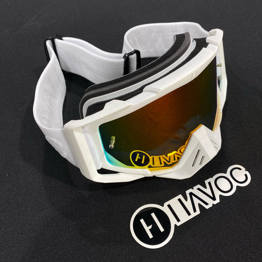 مرآة قوس قزح بيضاء صقيعية / بيضاء حمراء، عدسة منحنية مسبقًا، لكل منها