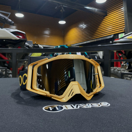 Golden Gold / Black Silver Mirror Pre-Curved lens, Each