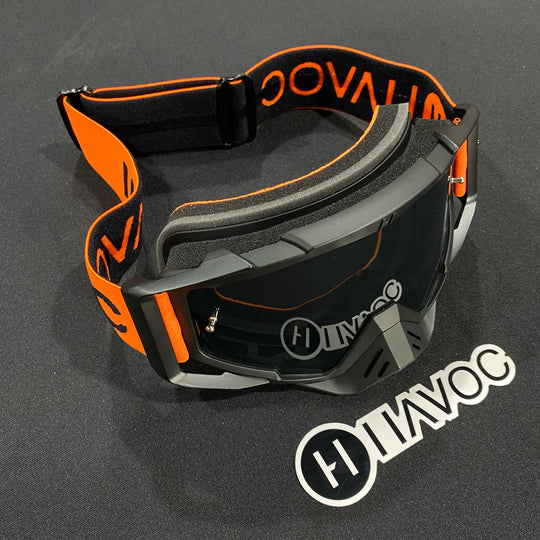 Alani Orange / Black Smoke Pre-Curved lens, Each