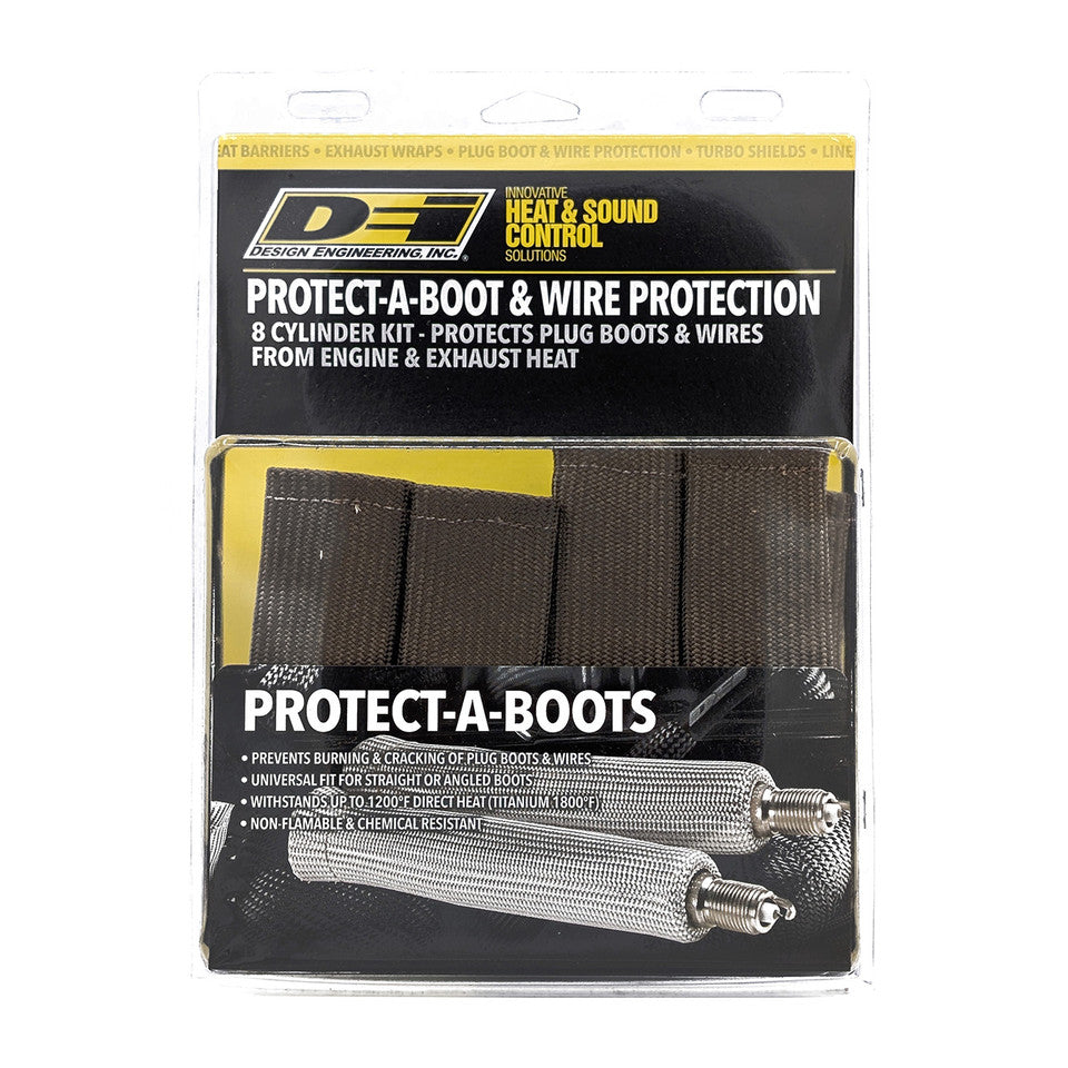 Heat Protection, Titanium Protect-A-Boots, 1,800 degrees F, Slip-on, Tan, 8 in. Length, Set of 8