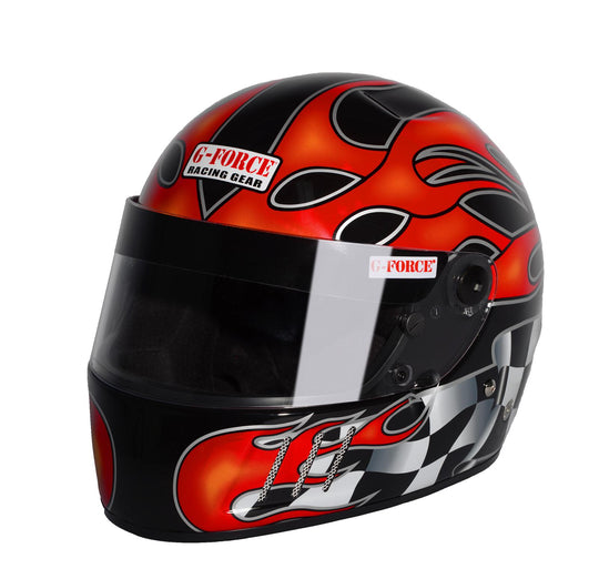 Helmet, Pro Vintage, Full Face, Black, CoolTec Lining, Snell SA2010, XX-Large, Each