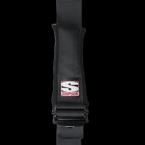 D3 Harnesses, 5 Point 3x3 Snap-In Seat Belt w/ Pads Black - Topspeed