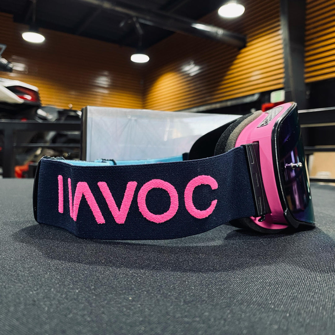Goggle, ARCADE, Infinity Design, Arcade Strap, Pink Magnetic Lens, Pink Frame, Each