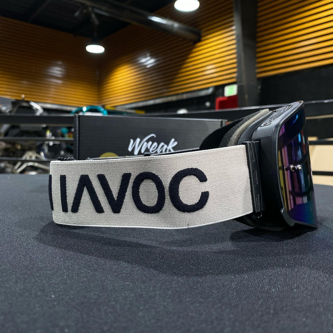 نظارات واقية، عاصفة الصحراء، تصميم لا متناهي، حزام بني، عدسة مغناطيسية ذهبية، إطار أسود، كل واحدة