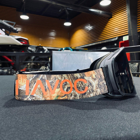 نظارات واقية، هيلز، تصميم إنفينيتي، حزام مموه، عدسات مغناطيسية دخانية، إطار رمادي، كل واحدة