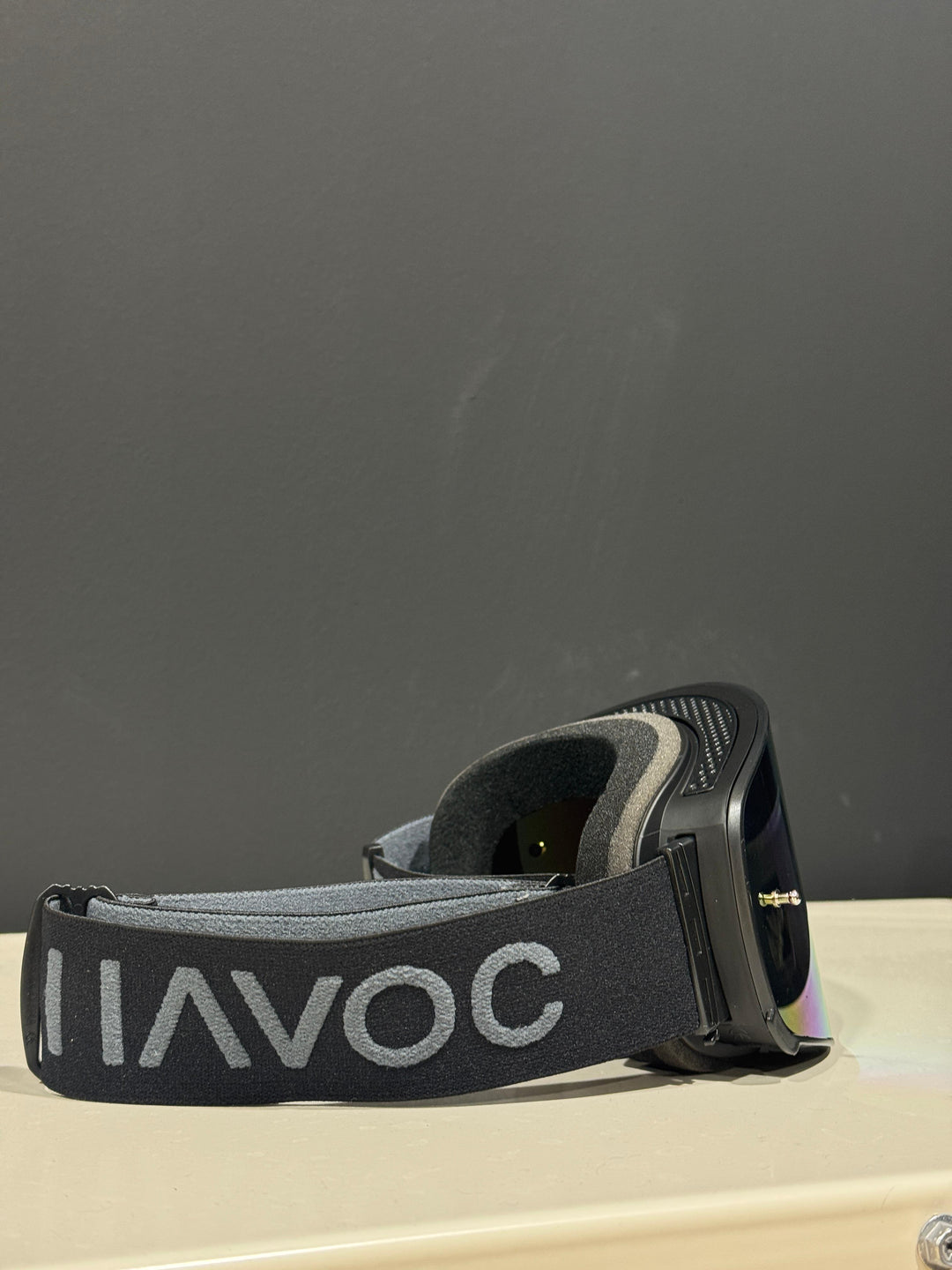 Goggle, OBSIDIAN, Infinity Design, Black Strap, Gold Magnetic Lens, Black Frame, Each