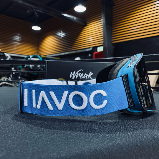 نظارات واقية، نبي، تصميم إنفينيتي، حزام أزرق، عدسة مغناطيسية فضية، إطار أزرق، كل واحدة