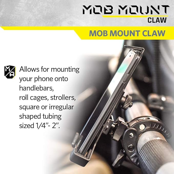 Mob Mount Switch Claw Small Black 2.0 - Phone Cradle Motorcycle, ATV, Truck