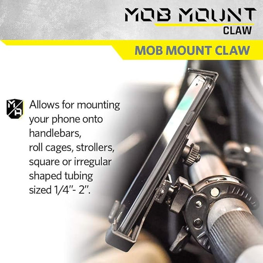 Mob Mount Switch Claw Small Black 2.0 - Phone Cradle Motorcycle, ATV, Truck