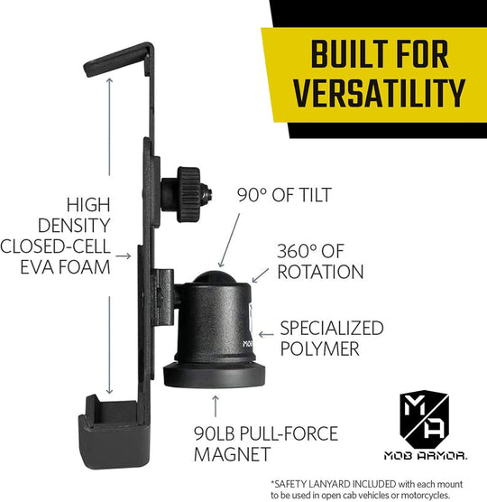 Mob Mount Switch Magnetic Small Black