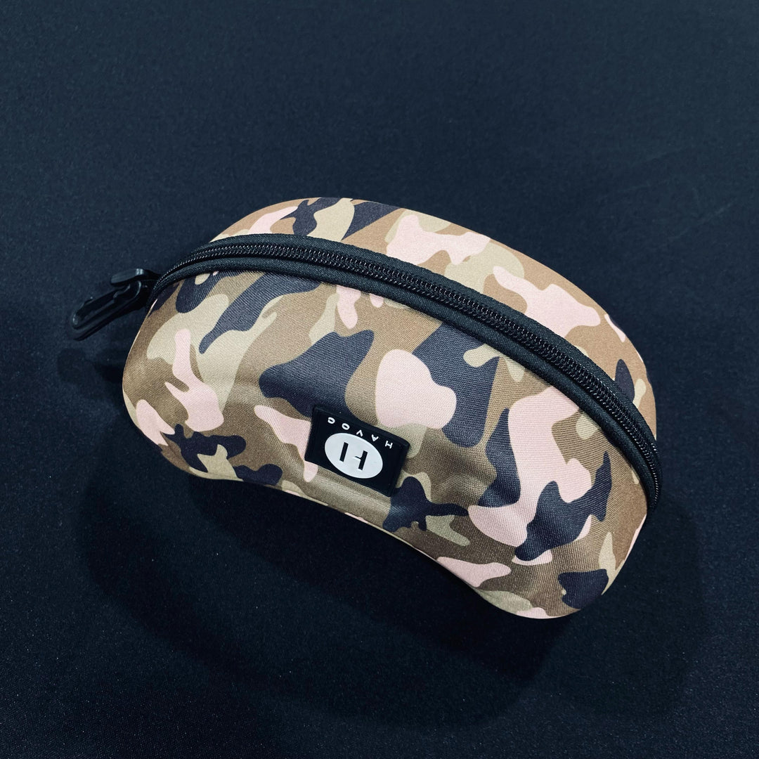 حقيبة نظارات واقية صلبة باللون الوردي من كامو