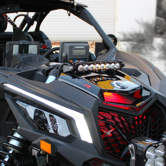 Can-Am X3 Shock Mount Kit w 10in S8 Light Bar - Topspeed