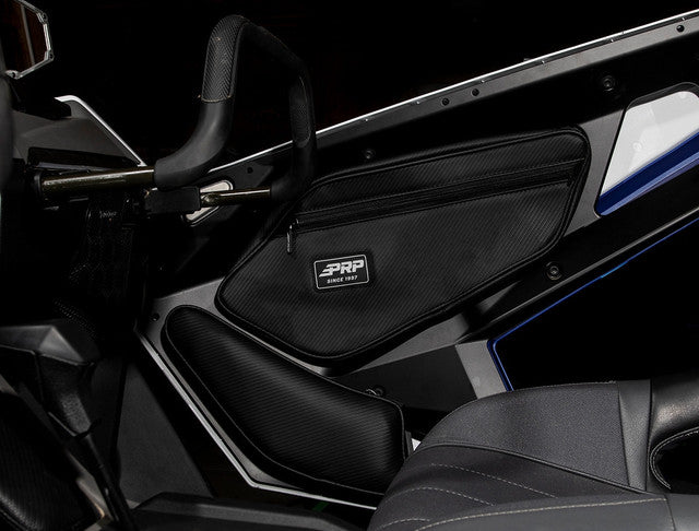 (PRP) (UTV28) Cargo Carrier, Storage Bag, Vinyl, Black, Polaris, Pair