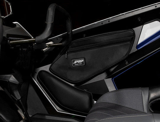 (PRP) (UTV28) Cargo Carrier, Storage Bag, Vinyl, Black, Polaris, Pair