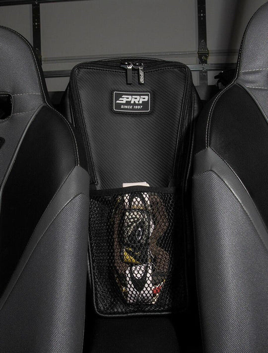 (PRP) (UTV28) Cargo Carrier, Storage Bag, Between Seats, Vinyl, Black, Polaris, Each