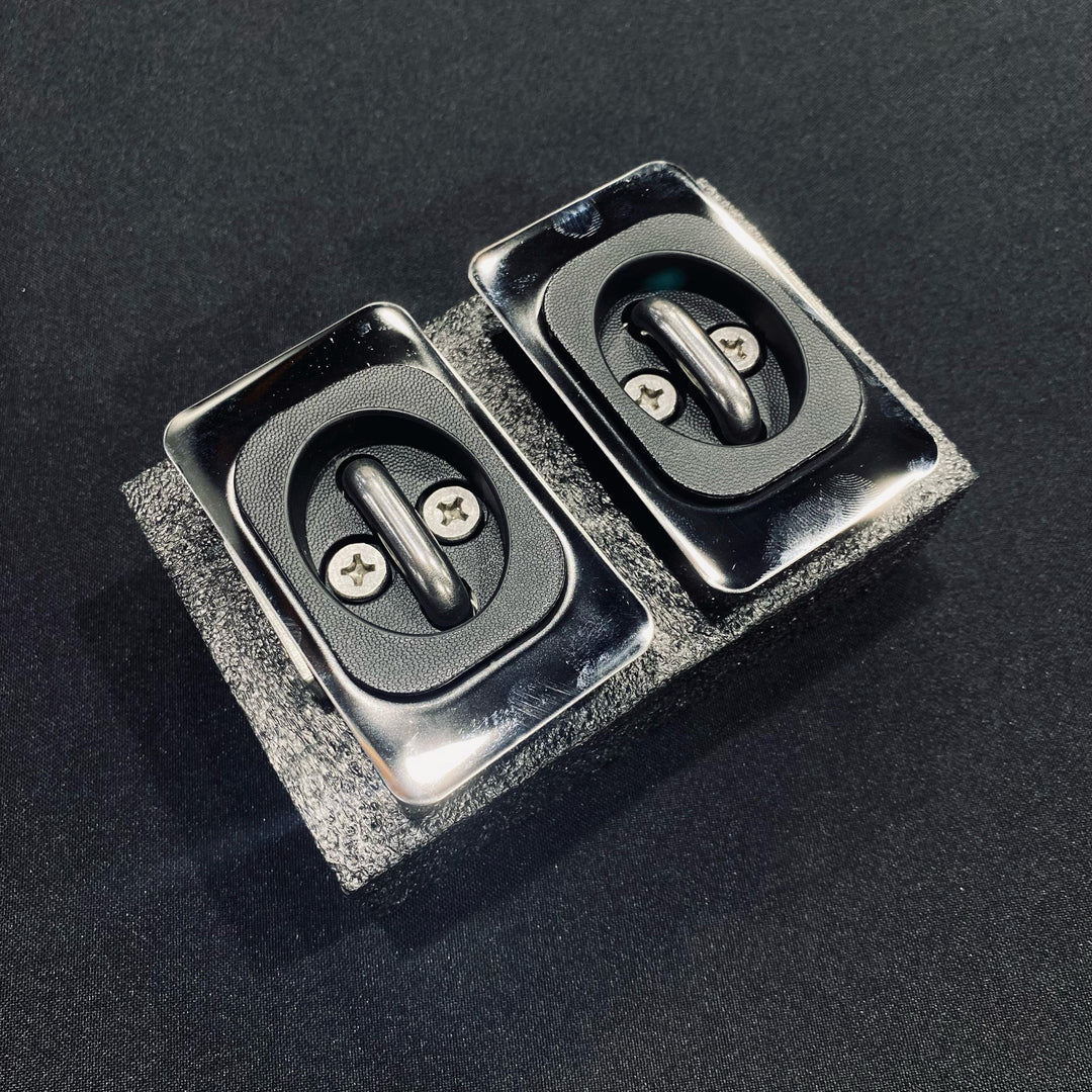 (PRP) (UTV28) Bull Ring, Stainless Steel, Fit Retractable, Tie-Down Anchor, Pair