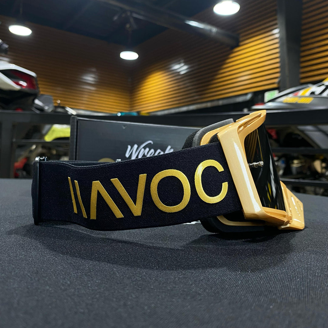 Golden Gold / Black Silver Mirror Pre-Curved lens, Each