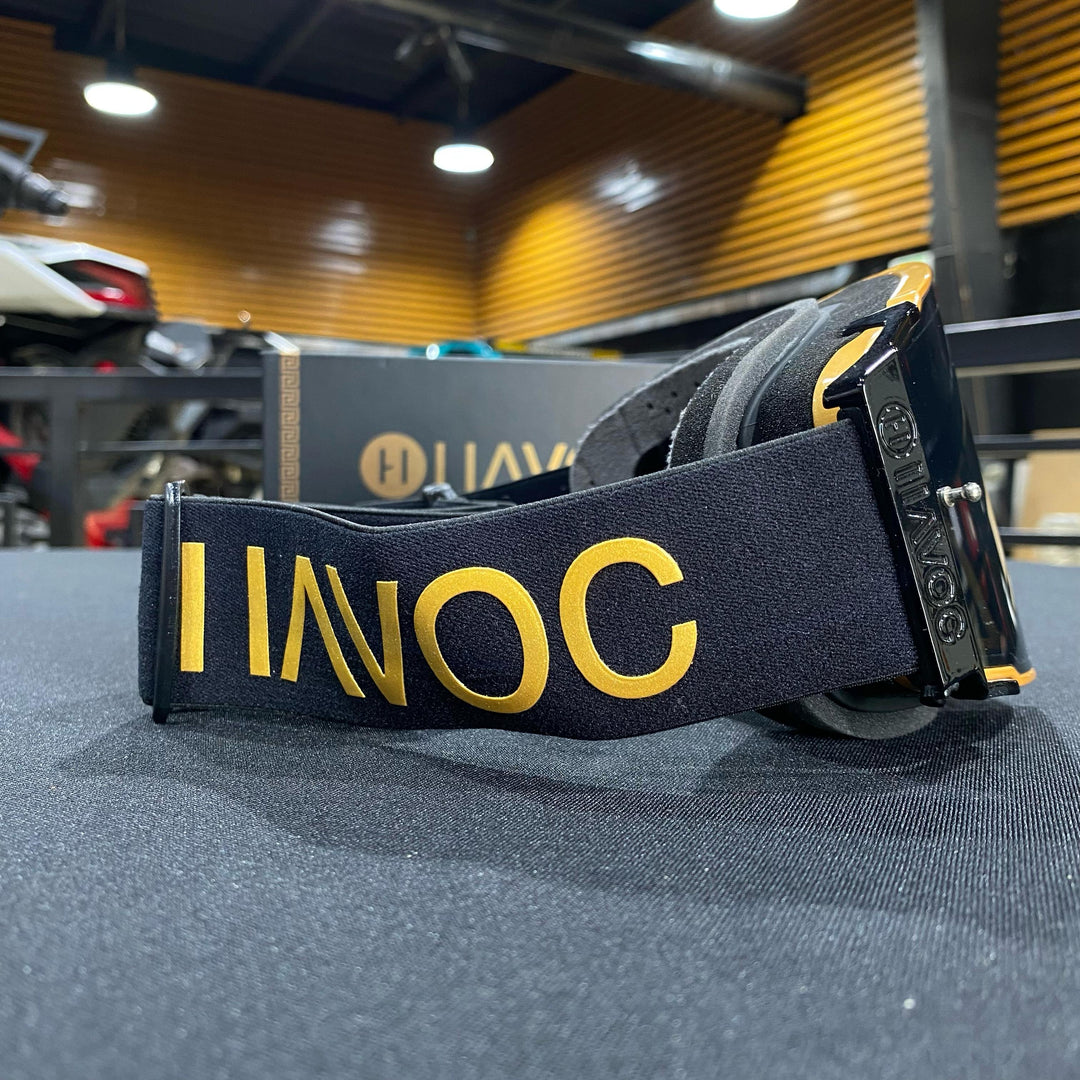 Regal Helios Gold/Black Strap Smoke Lens Gold Frame, Each