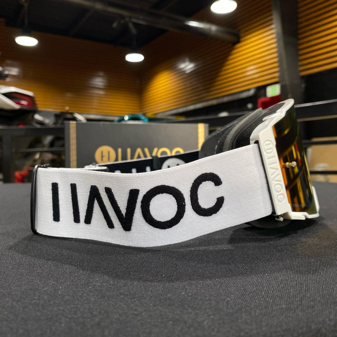 Tempest Helios White Strap Red Crystal HD Lens White Frame, Each