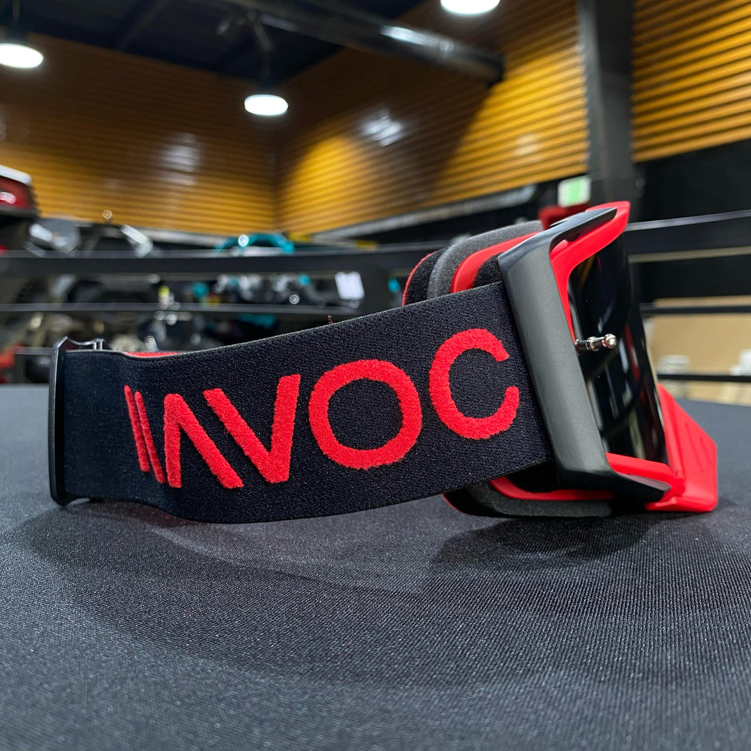 Apollo Red / Black Silver Mirror Pre-Curved lens, Each