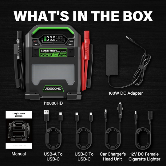 J10000HD 12V 10000 Amp and 24V 5000 Amp Jump Starter