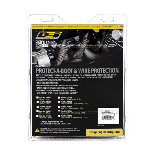 Heat Protection, Titanium Protect-A-Boots, 1,800 degrees F, Slip-on, Tan, 8 in. Length, Set of 8