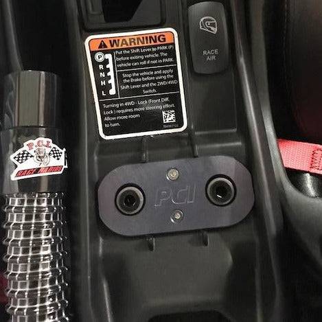 Dual Flush Mount Plate, Black, Each - Topspeed