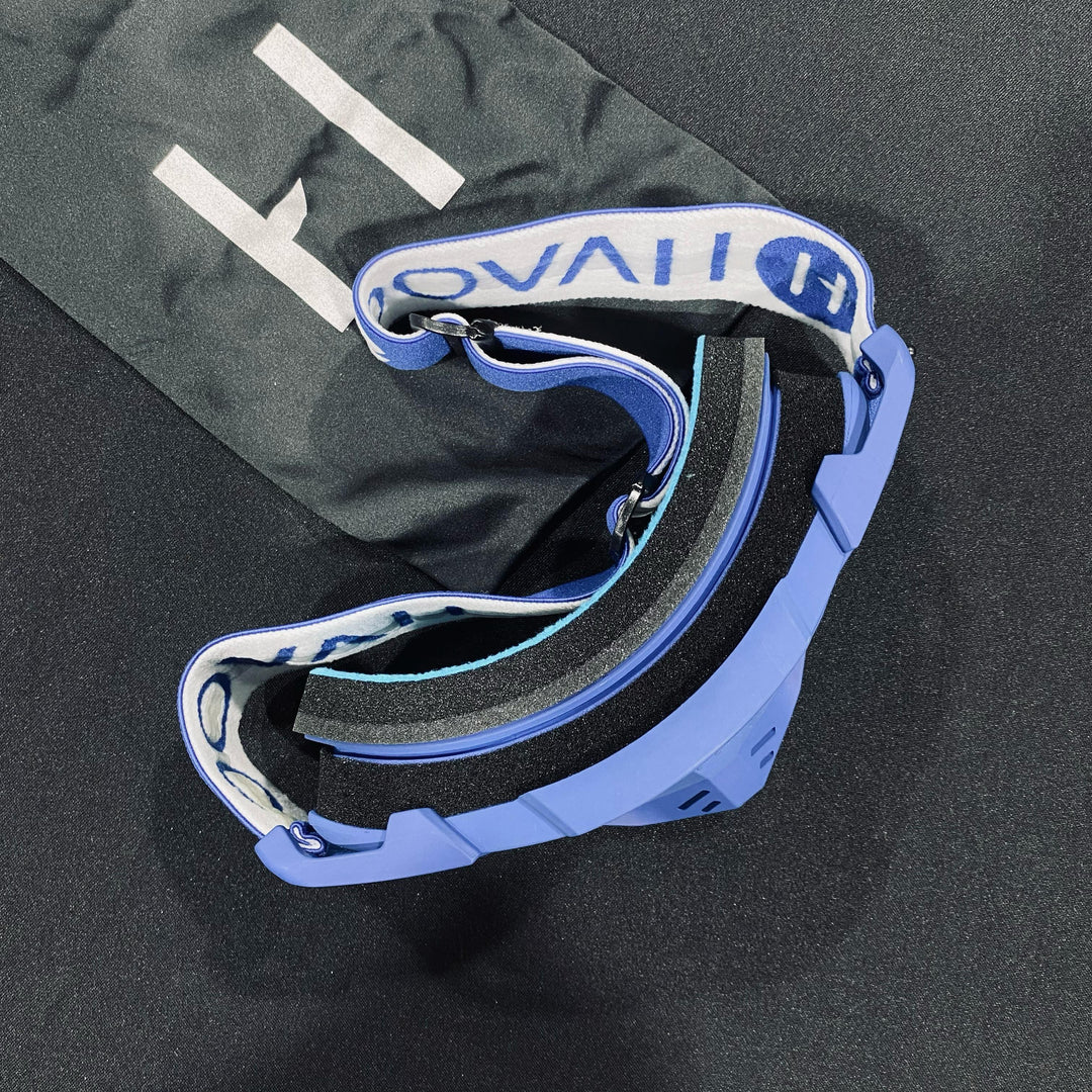 Goggle, ROYAL, Elite Design, Blue, Smoke Pre-Curved lens, Each