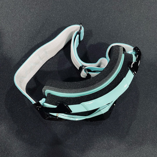 Goggle, STELLAR, Elite Design, Black / Teal, Silver Mirror Pre-Curved lens, Each