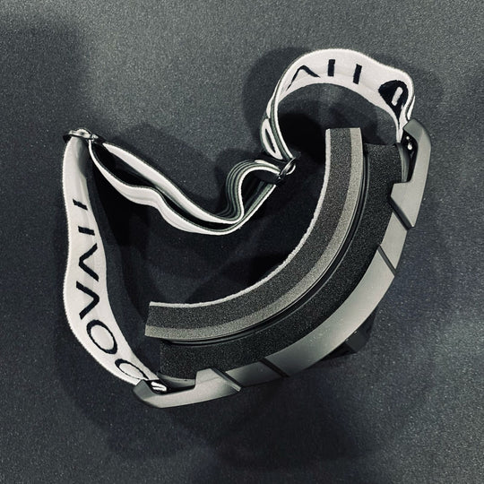 Goggle, UNITED, Elite Design, Matte Black / Black Flag / White, Green Pre-Curved lens, Each