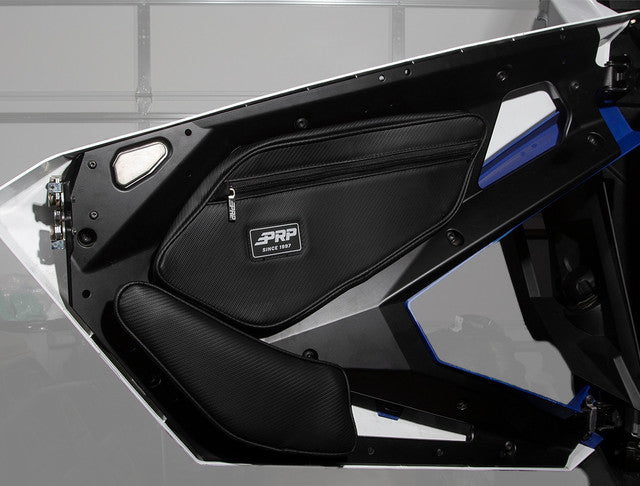 (PRP) (UTV28) Cargo Carrier, Storage Bag, Vinyl, Black, Polaris, Pair