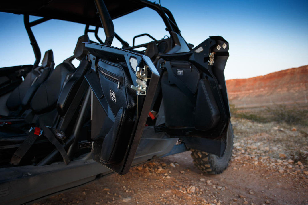 (PRP) (UTV28) Cargo Carrier, Storage Bag, Vinyl, Black, Polaris, Pair