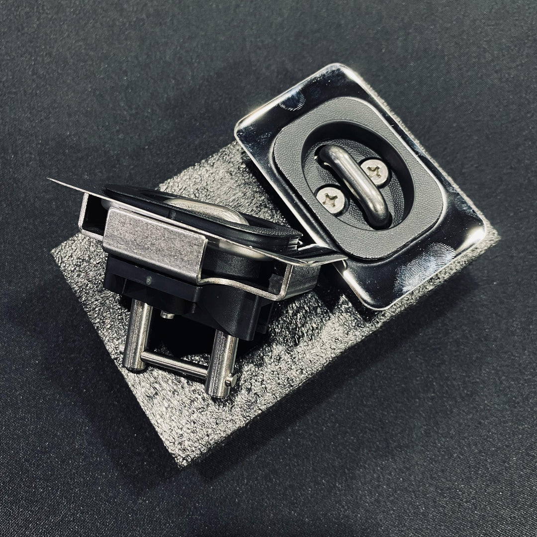 (PRP) (UTV28) Bull Ring, Stainless Steel, Fit Retractable, Tie-Down Anchor, Pair