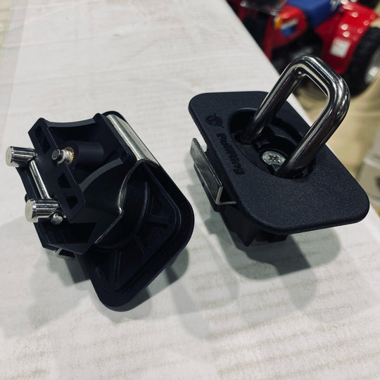 (PRP) (UTV28) Bull Ring, Flush Fit Angled Retractable, Tie-Down Anchor, Ford / 2015 & UP Ford F150 / 2017 & UP Ford Super Duty Pair